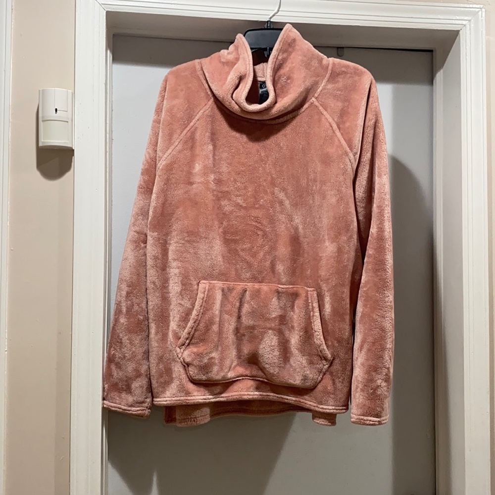Champion Cowlneck Sweatshirt. Peach. Size XXL.